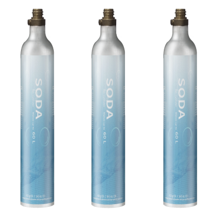 Co2 60L cylinder bundle of 3 (compatible with SparklingDew all in one water dispenser)